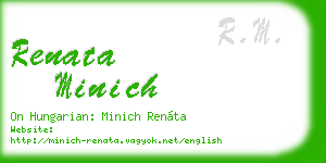 renata minich business card