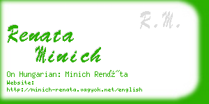 renata minich business card